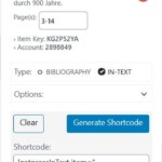 Zustand nach Erzeugung der shortcodes.
State after generation of the shortcodes. Abbildung 2